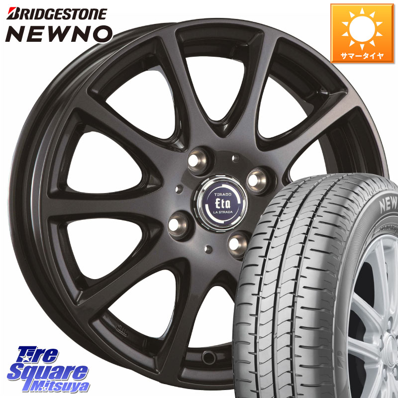 阿部商会 ティラード イータ 16 X 6.0J +42 4穴 100 ブリヂストン NEWNO 在庫● 2025~2026年製 ニューノサマータイヤ 175/60R16 アクア クロスビー