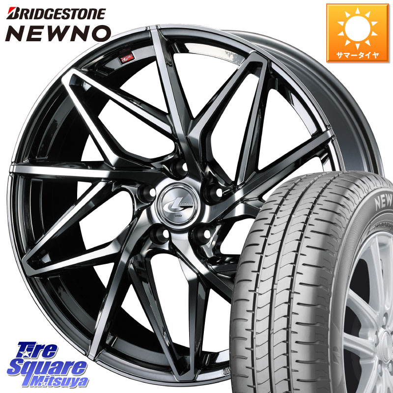WEDS 40603 レオニス LEONIS IT 17インチ 17 X 7.0J +53 5穴 114.3 ブリヂストン NEWNO ニューノ サマータイヤ 215/45R17