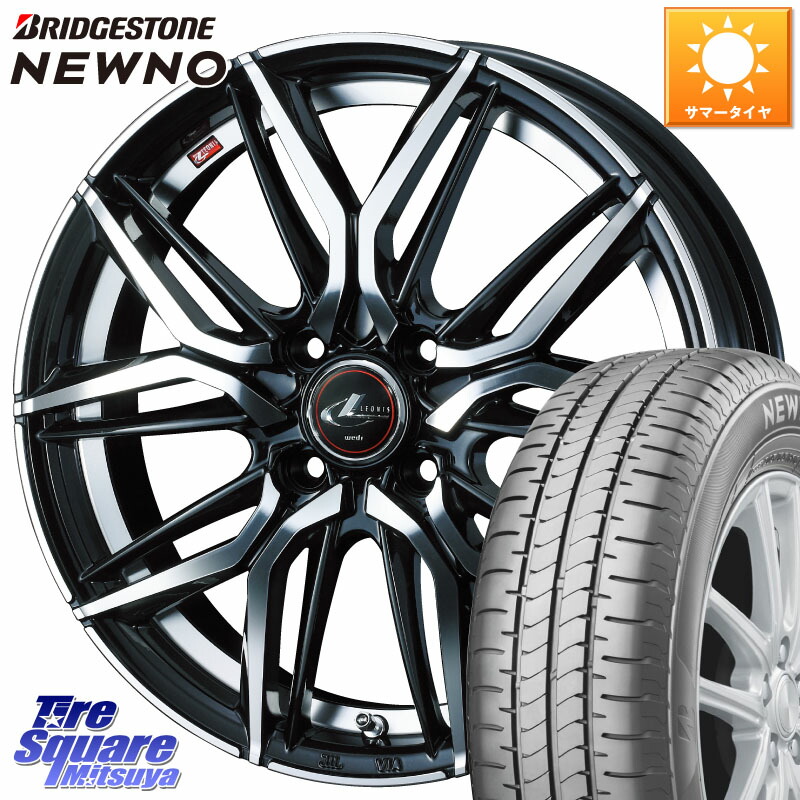 WEDS 【欠品次回05月上旬】 40791 レオニス LEONIS LM 16インチ 16 X 6.0J +50 4穴 100 ブリヂストン NEWNO ニューノ サマータイヤ 195/45R16 K13マーチ