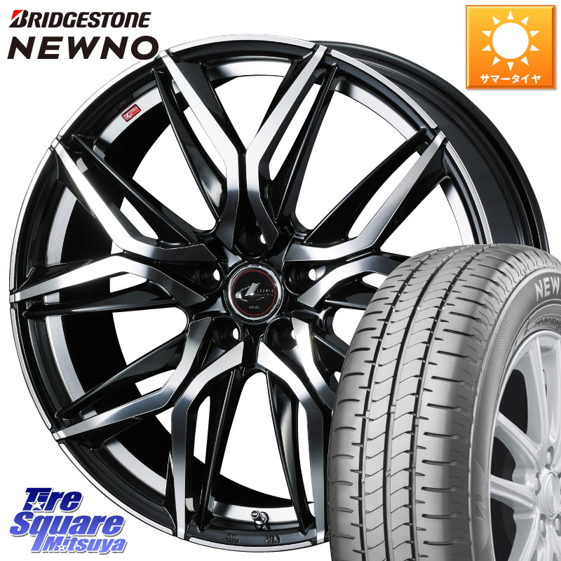 ブリヂストン NEWNO ニューノ サマータイヤ 215/55R17WEDS 40804 レオニス LEONIS LM 17インチ 17X6.5J 52 5穴 114.3 WR-V RC系オデッセイ前期 オデッセイ|タイヤスクエアミツヤ