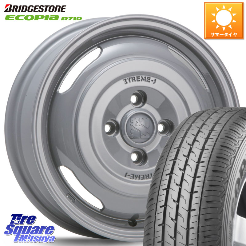 MLJ JOURNEY ジャーニー XTREME-J エクストリームJ ホイール 14インチ 14 X 5.0J(JWL-T) +42 4穴 114.3 ブリヂストン ECOPIA R710 サマータイヤ 175/80R14 99*98