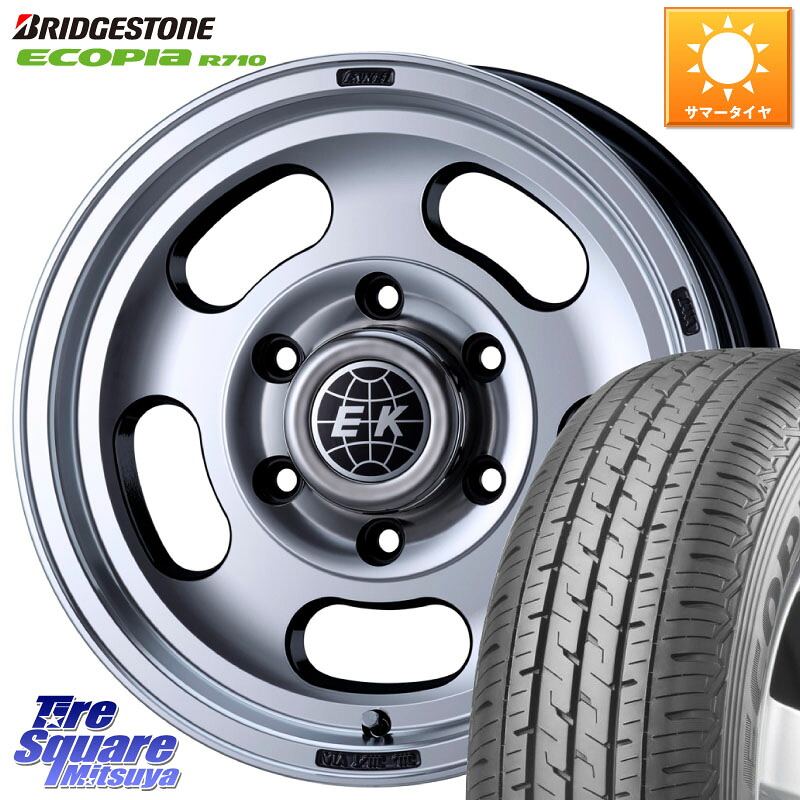 ENKEI Neo Classic ENKEI Dish2 ホイール 15インチ 15 X 6.0J +30 6穴 139.7 ブリヂストン ECOPIA R710 サマータイヤ 107/105 195/80R15 107*105 200系ハイエース