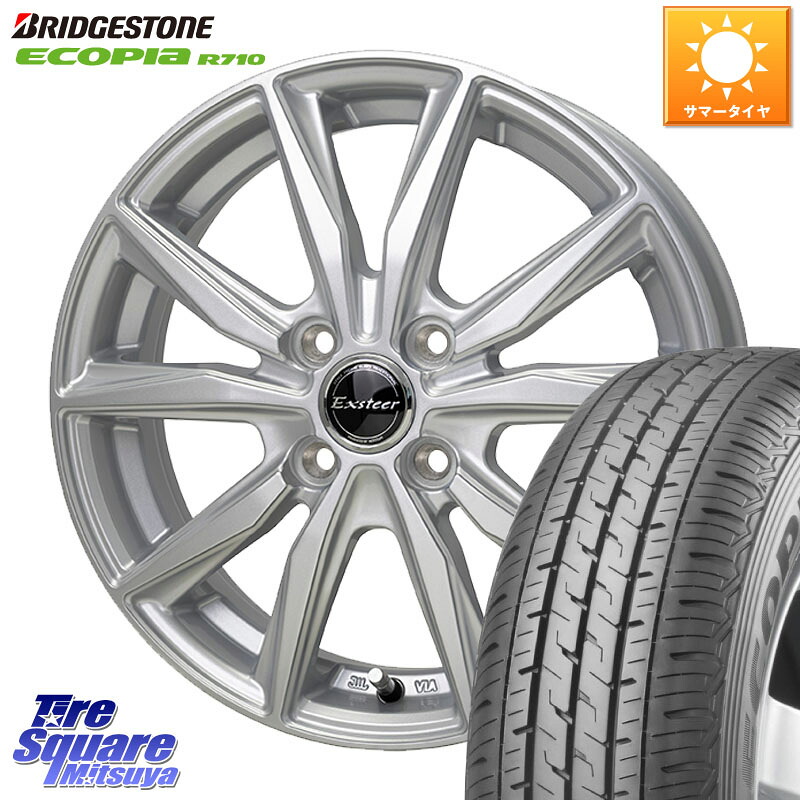 ブリヂストン ECOPIA R710 サマータイヤ 165/80R14 91*90HotStuff Exsteer ST ホイール 14インチ エクシーダ 14X5.0J(JWL-T) 38 4穴 100 AD ADエキスパート 日産｜タイヤスクエアミツヤ 53,124円