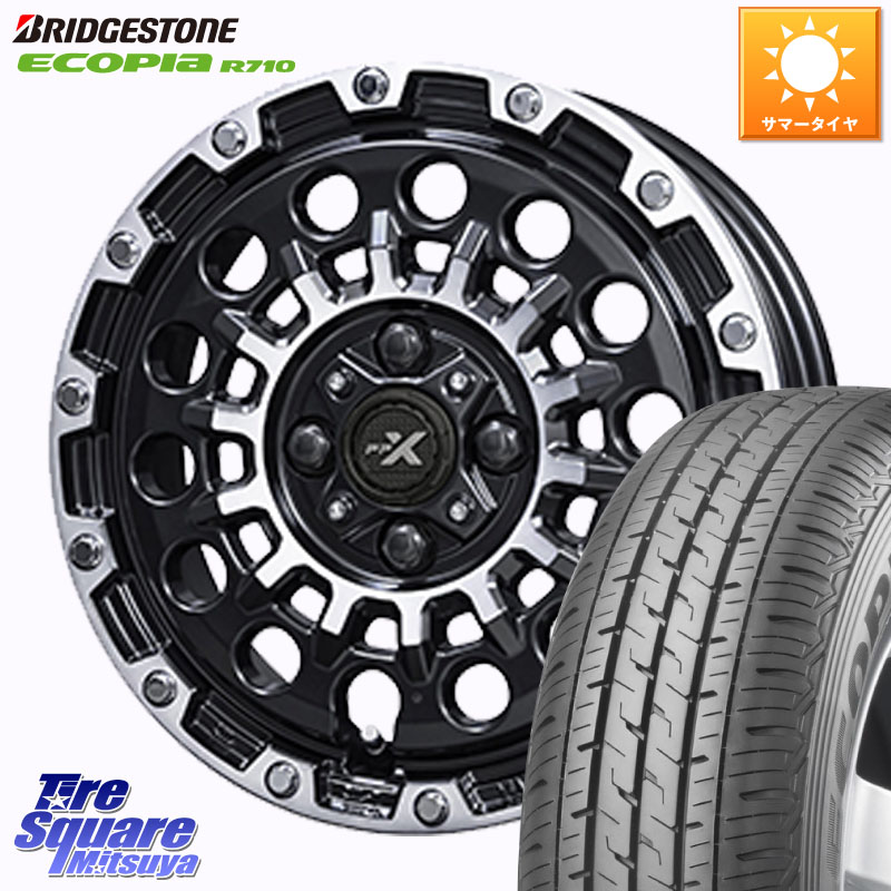 KYOHO PPX GX14 ホイール 12インチ 12 X 3.5J +45 4穴 100 ブリヂストン ECOPIA R710 軽トラ サマータイヤ 145/80R12 86*84 エブリイバン・キャリイ・スクラムバン・クリッパー(バン・トラック)