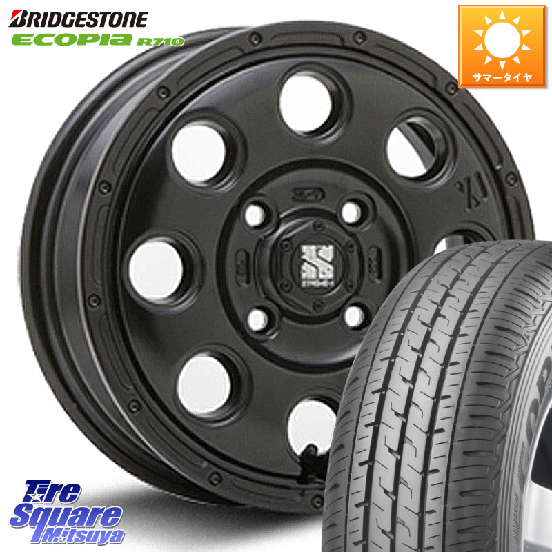 MLJ KK03 XTREME-J エクストリームJ ホイール 12インチ 12 X 3.5J +45 4穴 100 ブリヂストン ECOPIA R710 軽トラ 在庫● エコピア サマータイヤ 145/80R12 80*78 エブリイバン・キャリイ・スクラムバン・クリッパー(バン・トラック) 45,029円