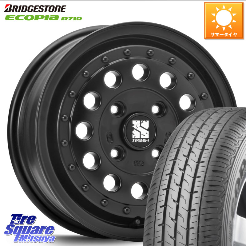 MLJ XTREME-J エクストリーム RUGGED NV200/デリカD:3専用14インチ 14 X 5.0J(JWL-T) +42 4穴 114.3 ブリヂストン ECOPIA R710 サマータイヤ 175/80R14 99*98