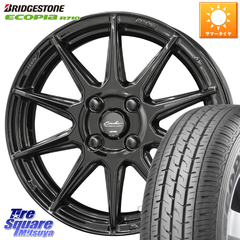 ブリヂストン ECOPIA R710 サマータイヤ 165/80R14 97*95KYOHO キョウホウ CIRCLAR サーキュラー C10R 14インチ 14X4.5J 45 4穴 100 ハイゼットアゲトラCustom車用※軽自動車専用ホイール※|タイヤスクエアミツヤ