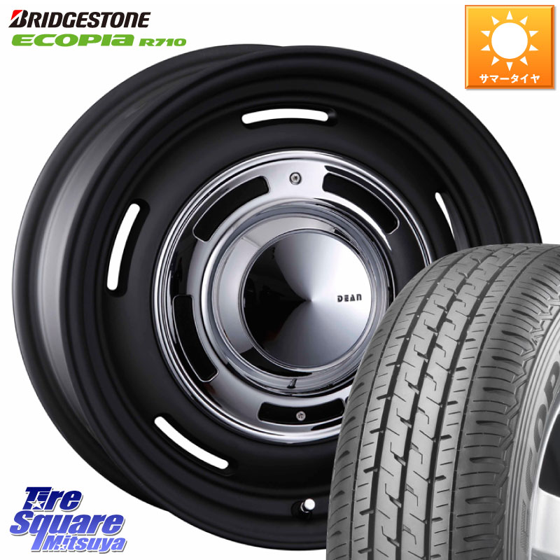 CRIMSON ディーン クロスカントリー ホイール 14インチ 14 X 5.0J +47 5穴 114.3 ブリヂストン ECOPIA R710 サマータイヤ 165/80R14 97*95 S403Mタウンエースバン