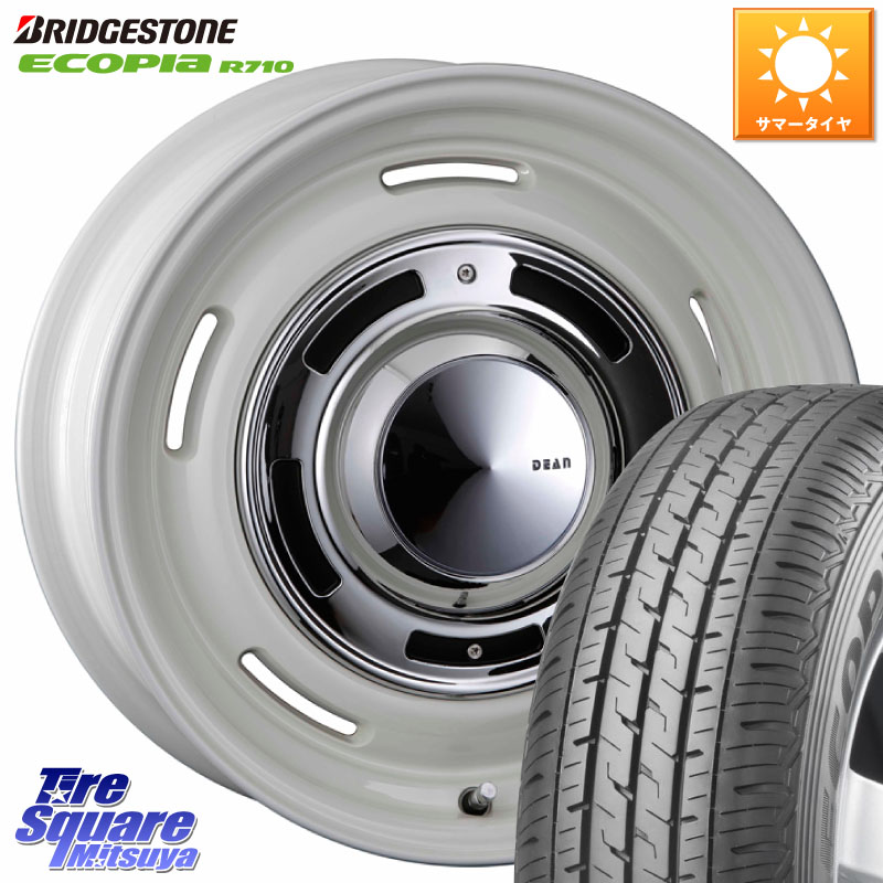 ブリヂストン ECOPIA R710 サマータイヤ 155/80R14 88*86CRIMSON ディーン クロスカントリー ホイール 14インチ 14X5.0J(JWL-T) 30 4穴 100 160系サクシード/プロボックス ファミリアバン プロボックス｜タイヤスクエアミツヤ