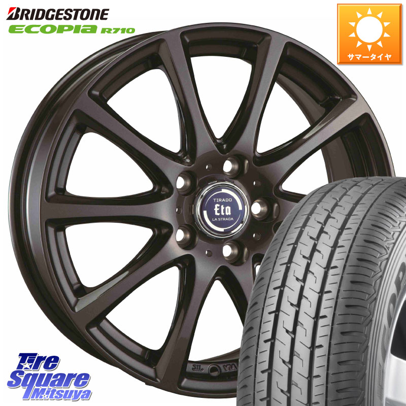 ブリヂストン ECOPIA R710 サマータイヤ 165/80R13 94*93阿部商会 ティラード イータ 13X5.0J 45 5穴 114.3 タウンエース・ライトエース|タイヤスクエアミツヤ