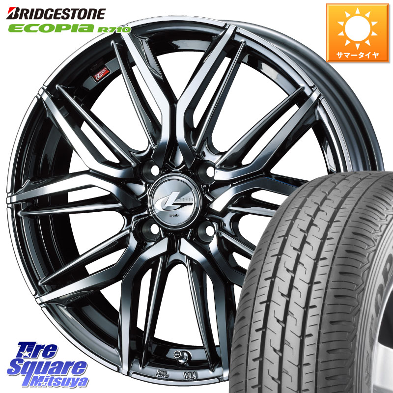 ブリヂストン ECOPIA R710 サマータイヤ 155/80R14 88*86WEDS 40769 レオニス LEONIS LM BMCMC 14インチ 14X4.5J 45 4穴 100 ハイゼットアゲトラCustom車用※軽自動車専用ホイール※｜タイヤスクエアミツヤ