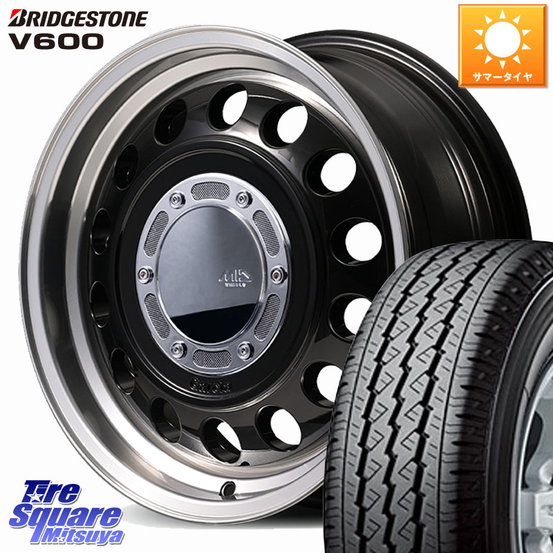 ブリヂストン V600 サマータイヤ 155/80R14 88*86MANARAY MID GARCIA CISCO Type2 ホイール 14インチ 14X4.5J 45 4穴 100 ハイゼットアゲトラCustom車用※軽自動車専用ホイール※|タイヤスクエアミツヤ