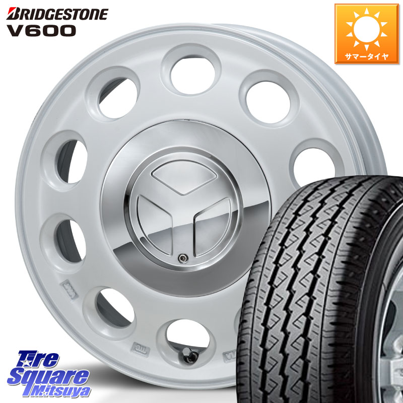 ブリヂストン V600 サマータイヤ 155/80R14 88*86MONZA PIEDINO ピエディーノ 14インチ 14X4.5J 45 4穴 100 ハイゼットアゲトラCustom車用※軽自動車専用ホイール※｜タイヤスクエアミツヤ 63,685円