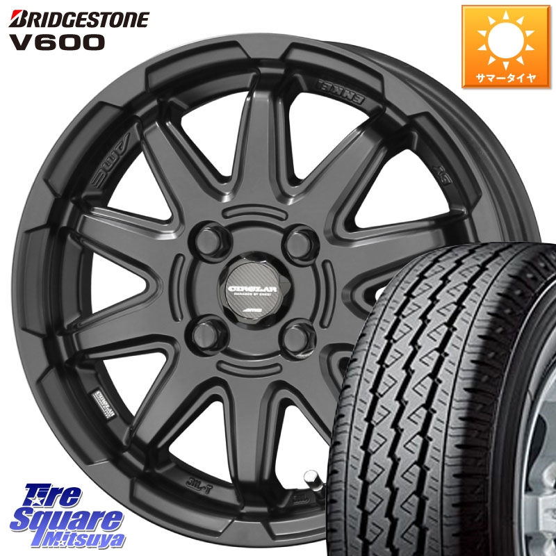 KYOHO 【欠品次回4月末】キョウホウ CIRCLAR サーキュラー C10S JWL-T適合品 14インチ 14 X 4.5J +45 4穴 100 ブリヂストン V600 サマータイヤ 155/80R14 88*86 ハイゼット アゲトラCustom車用※軽自動車専用ホイール※