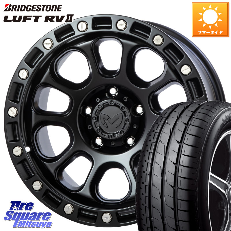 MKW M204 ブラックキャット 16インチ 16 X 7.0J +35 5穴 114.3 ブリヂストン LUFT RV2 ルフト サマータイヤ 205/60R16 104,863円