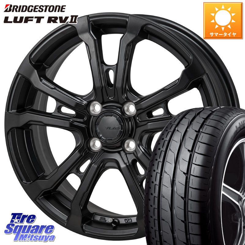 MONZA HI-BLOCK VILAS 16インチ 16 X 6.0J +42 4穴 100 ブリヂストン LUFT RV2 ルフト サマータイヤ 215/65R16