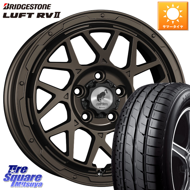 SUPER STAR LODIO DRIVE ロディオドライブ 8M MONO モノ 16 X 7.0J +42 5穴 114.3 ブリヂストン LUFT RV2 ルフト サマータイヤ 215/60R16