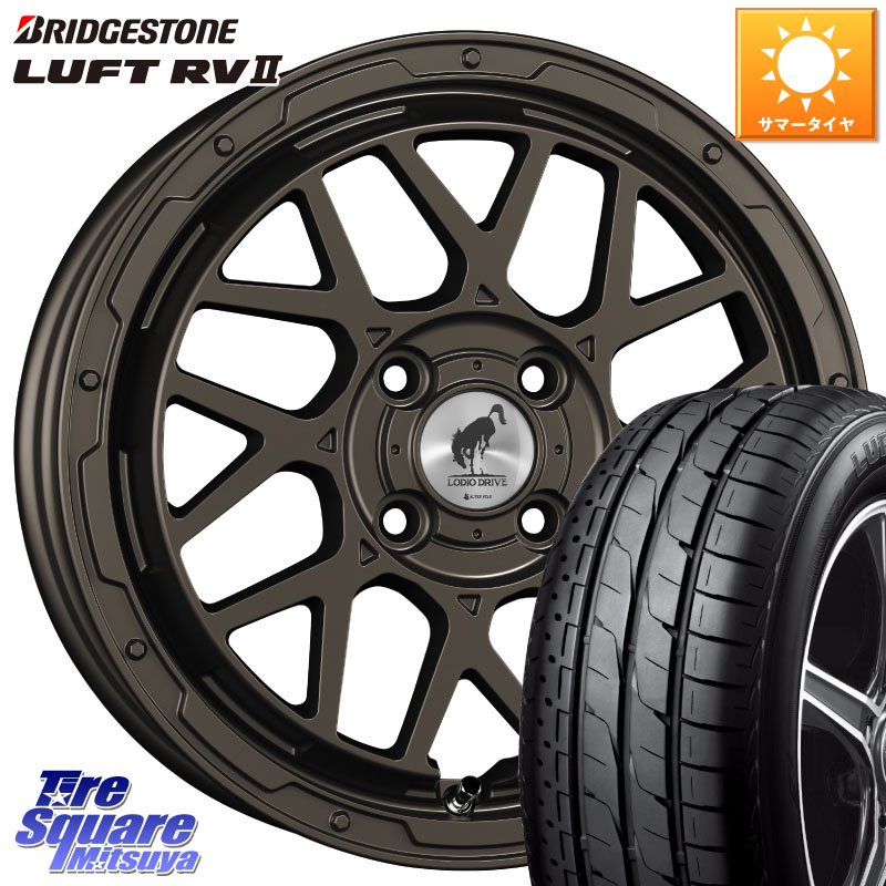 SUPER STAR LODIO DRIVE ロディオドライブ 8M MONO モノ 16インチ 16 X 6.0J +42 4穴 100 ブリヂストン LUFT RV2 ルフト サマータイヤ 215/65R16