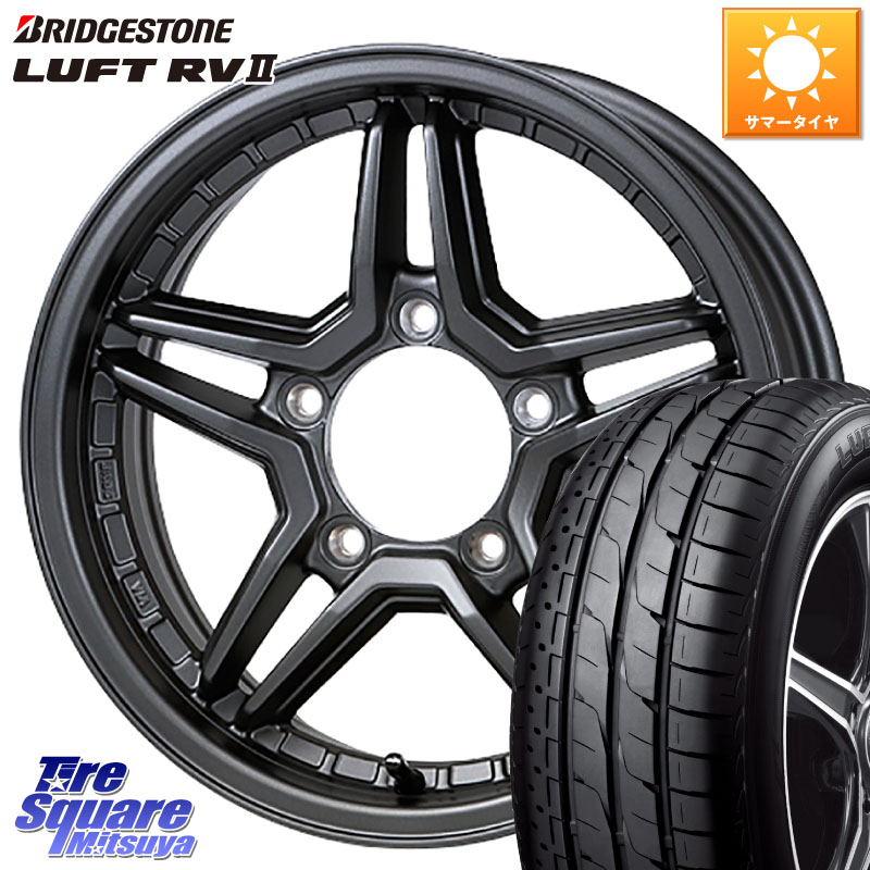 JAOS JAOS EXCEL JX3 ジャオス エクセル ジェーエックススリー 16インチ 16 X 6.0J +0 5穴 139.7 ブリヂストン LUFT RV2 ルフト サマータイヤ 215/65R16 ジムニー専用(要オーバーフェンダー等) ジムニ－シエラ・ノマド(カスタム)