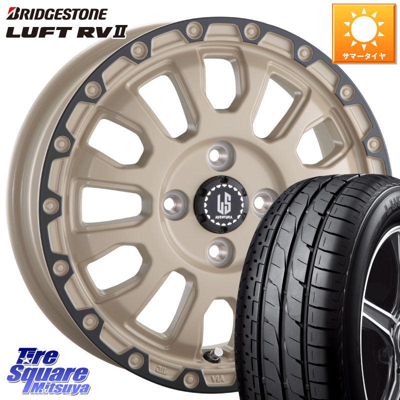 阿部商会 LA STRADA AVENTURA アヴェンチュラ GAR 16インチ 16 X 6.0J +40 4穴 100 ブリヂストン LUFT RV2 ルフト サマータイヤ 215/65R16