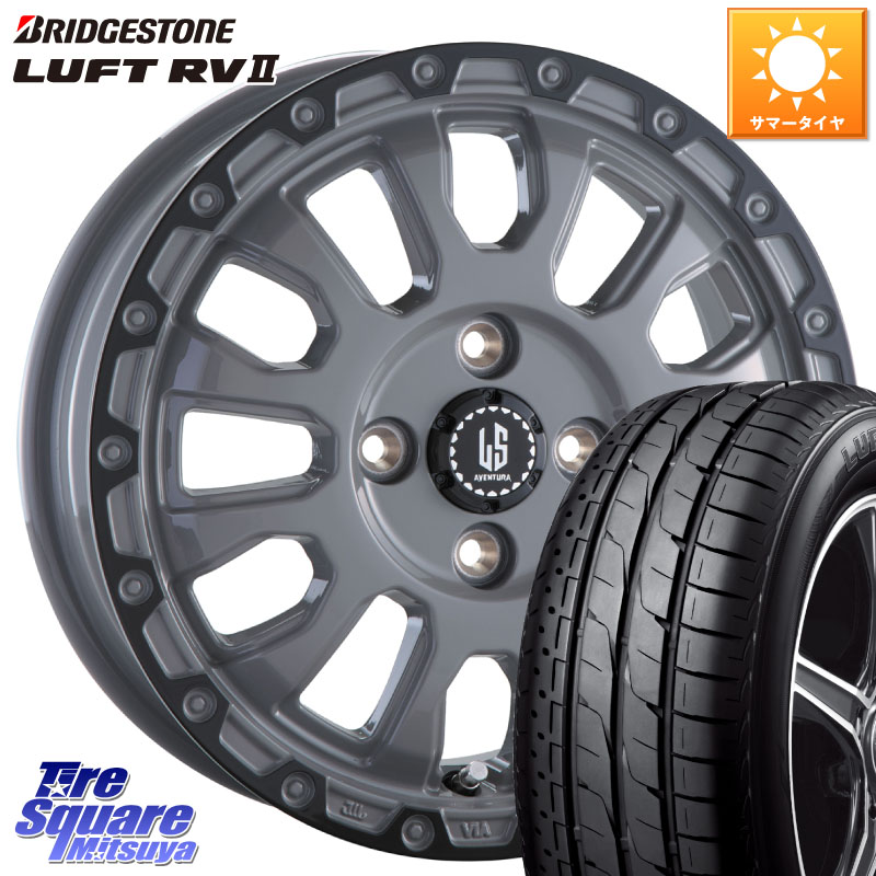 阿部商会 LA STRADA AVENTURA アヴェンチュラ 16インチ 16 X 6.0J +40 4穴 100 ブリヂストン LUFT RV2 ルフト サマータイヤ 215/65R16