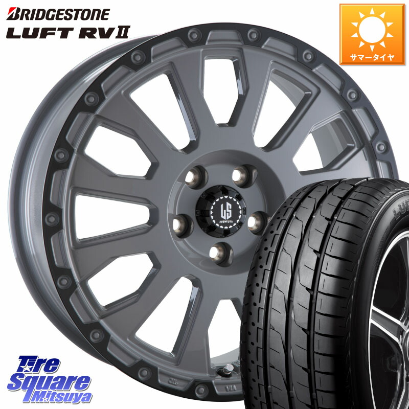 阿部商会 LA STRADA AVENTURA アヴェンチュラ 18インチ 18 X 8.0J +40 5穴 114.3 ブリヂストン LUFT RV2 ルフト サマータイヤ 225/55R18 デリカD:5