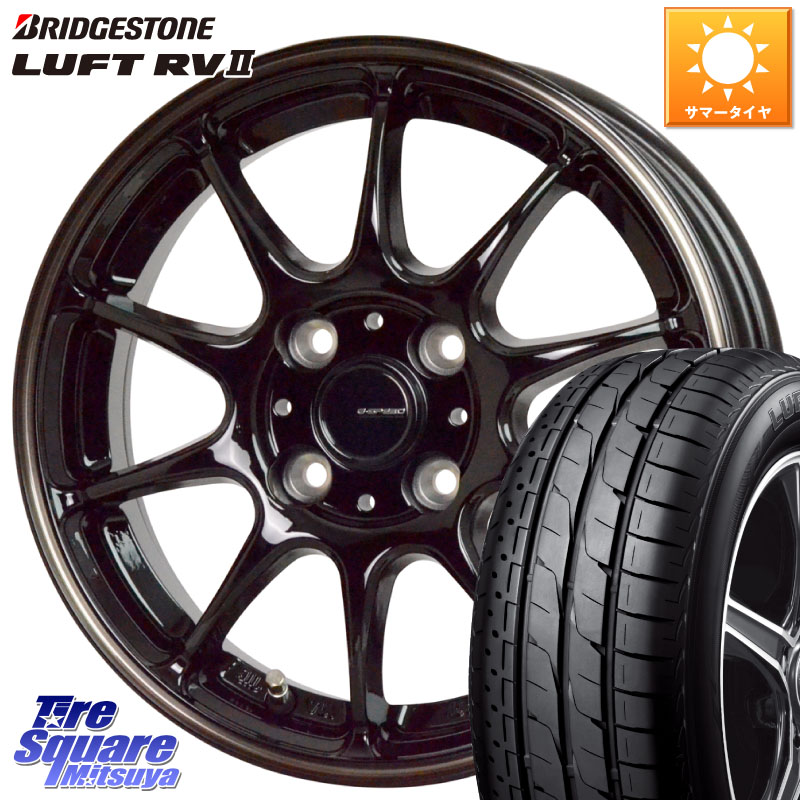 HotStuff G・SPEED P-07 ジー・スピード ホイール 16インチ 16 X 5.5J +50 4穴 100 ブリヂストン LUFT RV2 ルフト サマータイヤ 195/60R16 E13ノートクロスオーバー
