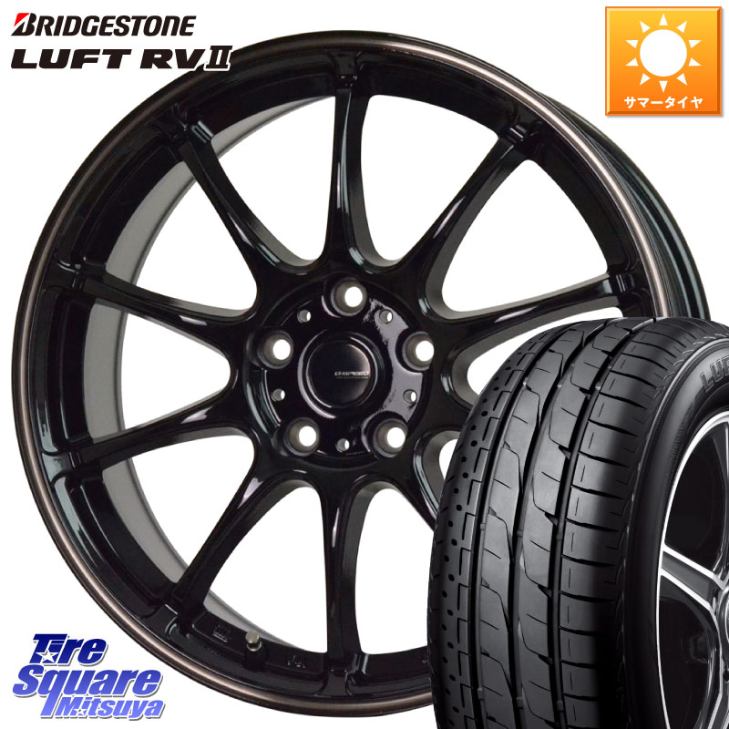 HotStuff G・SPEED P-07 ジー・スピード ホイール 15インチ 15 X 6.0J +53 5穴 114.3 ブリヂストン LUFT RV2 ルフト サマータイヤ 205/65R15 80系ノア ヴォクシー