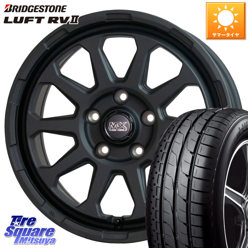 ブリヂストン LUFT RV2 ルフト サマータイヤ 215/60R16HotStuff マッドクロス レンジャー ブラック 5H ホイール 16インチ 16X7.0J 38 5穴 114.3 ジューク JUKE 日産 マークXジオ HS レクサス スカイラインセダン 日産 クラウンロイヤル クラウンハイブリッド ES レクサ｜タイヤスクエアミツヤ