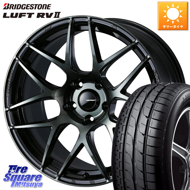 WEDS 74175 SA-27R ウェッズ スポーツ WBC ホイール 18インチ 18 X 8.0J +42 5穴 114.3 ブリヂストン LUFT RV2 ルフト サマータイヤ 235/50R18 30系アルファード 30系ヴェルファイア 20系アルファード
