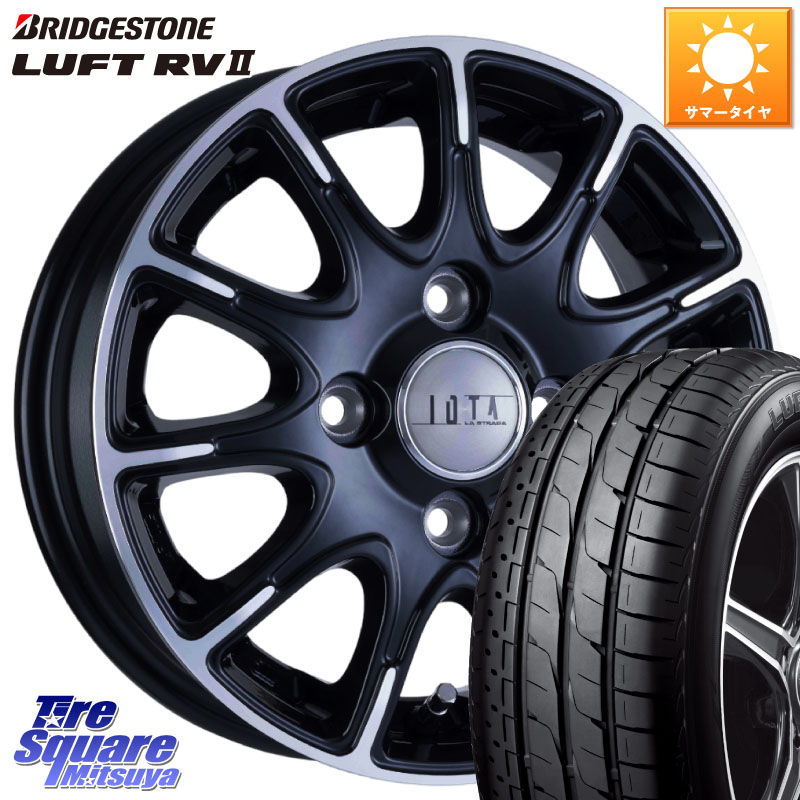 阿部商会 TIRADO IOTA イオタ ホイール 16インチ 16 X 6.0J +42 4穴 100 ブリヂストン LUFT RV2 ルフト サマータイヤ 195/60R16 E13オーラ