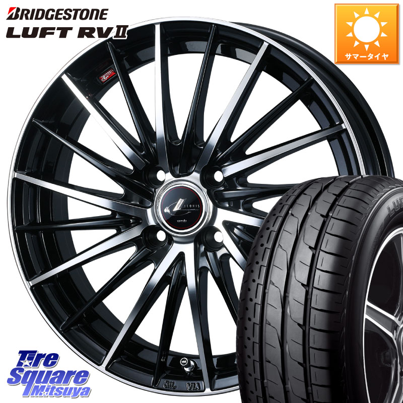 ブリヂストン LUFT RV2 ルフト サマータイヤ 215/65R16WEDS LEONIS FR レオニス FR ホイール 16インチ 16X6.0J 42 4穴 100 ロッキー ガソリン車 4穴 ライズ ガソリン車 4穴|タイヤスクエアミツヤ