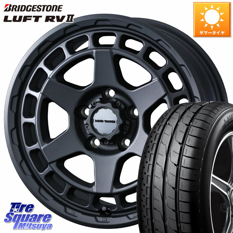 ブリヂストン LUFT RV2 ルフト サマータイヤ 215/60R16WEDS MUDVANCE X TYPE S ホイール 16インチ マッドヴァンス タイプS 16X7.0J 35 5穴 114.3 マークXジオ クラウンロイヤル クラウンハイブリッド クラウンハイブリッド 220・H20系 クラウン 220系|タイヤスクエアミツヤ