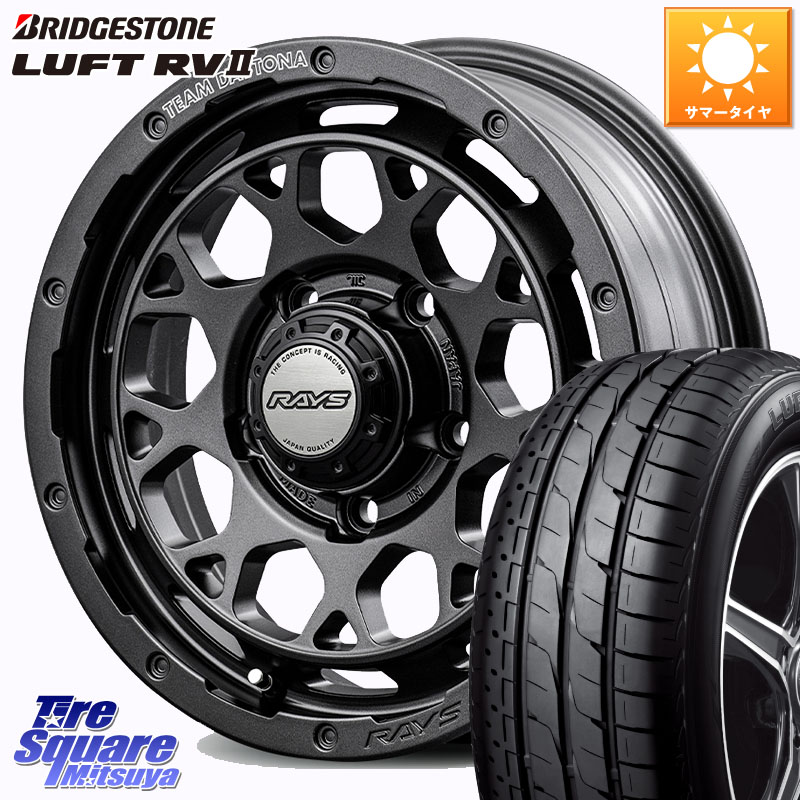 ブリヂストン LUFT RV2 ルフト サマータイヤ 215/65R16RAYS 【欠品次回~1月】 TEAM DAYTONA M9+ Spec M ※インセット-5 ホイール 16インチ 16X6.0J 0 5穴 139.7 ジムニー専用(要オーバーフェンダー等) ジムニ−シエラ/ノマド(カスタム) AZオフロード カスタムサイズ|タイヤスクエアミツヤ