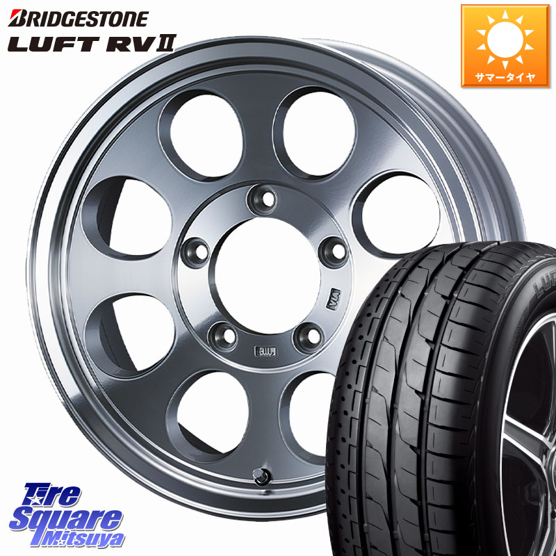 ブリヂストン LUFT RV2 ルフト サマータイヤ 215/65R16WEDS JIMLINE TYPE2 POL ※インセット-5 ホイール 16インチ ジムライン 16X6.0J 0 5穴 139.7 ジムニー専用(要オーバーフェンダー等) ジムニ−シエラ/ノマド(カスタム) AZオフロード カスタムサイズ|タイヤスクエアミツヤ