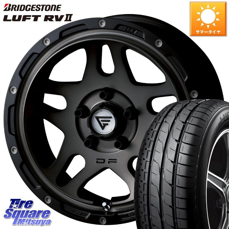 DELTA FORCE OVERLANDER ホイール 17インチ 17 X 7.0J +32 5穴 114.3 ブリヂストン LUFT RV2 ルフト サマータイヤ 215/60R17 20系アルファード