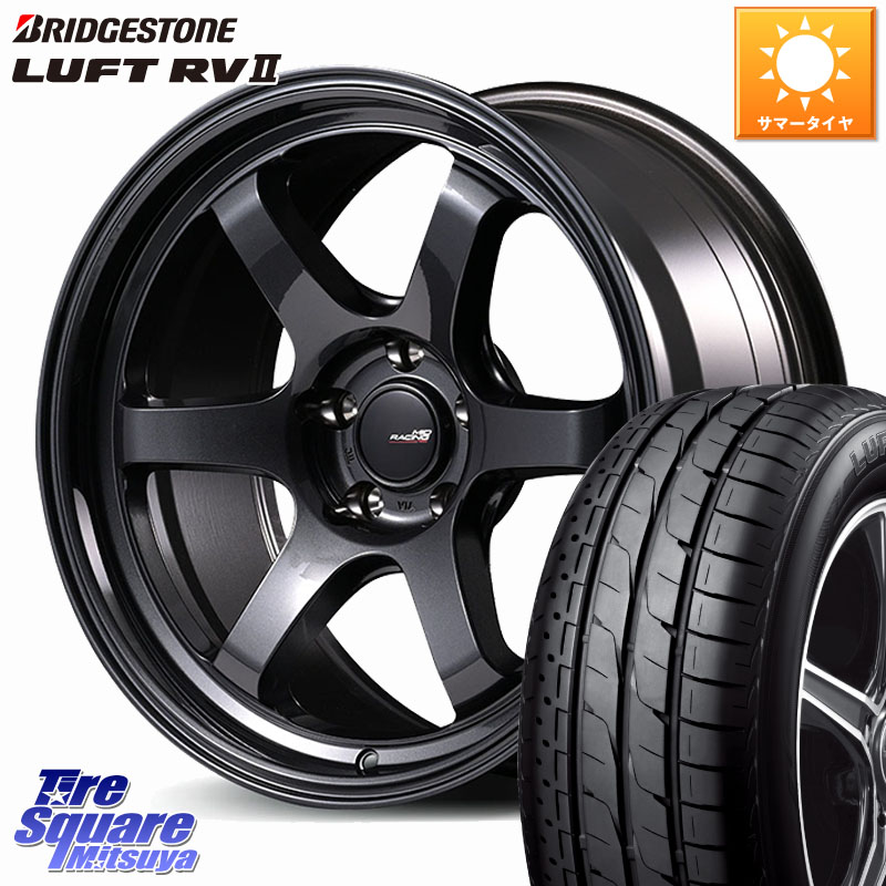 ブリヂストン LUFT RV2 ルフト サマータイヤ 235/55R18MANARAY MID RACING R06 ホイール 18インチ 18X7.5J 50 5穴 114.3 BT5レガシィアウトバック|タイヤスクエアミツヤ