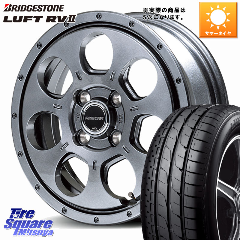 MANARAY MID ROADMAX MUD AGENT ホイール 16インチ◇参考画像 16 X 7.0J +40 5穴 114.3 ブリヂストン LUFT RV2 ルフト サマータイヤ 195/60R16 フロンクス