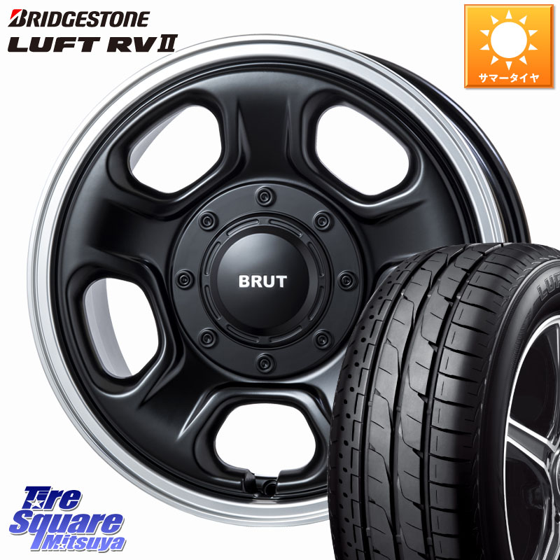 BRUT ブルート BR-33 BR33 ホイール 16インチ 16 X 6.5J +30 5穴 114.3 ブリヂストン LUFT RV2 ルフト サマータイヤ 215/65R16 30系ヴェルファイア 20系アルファード