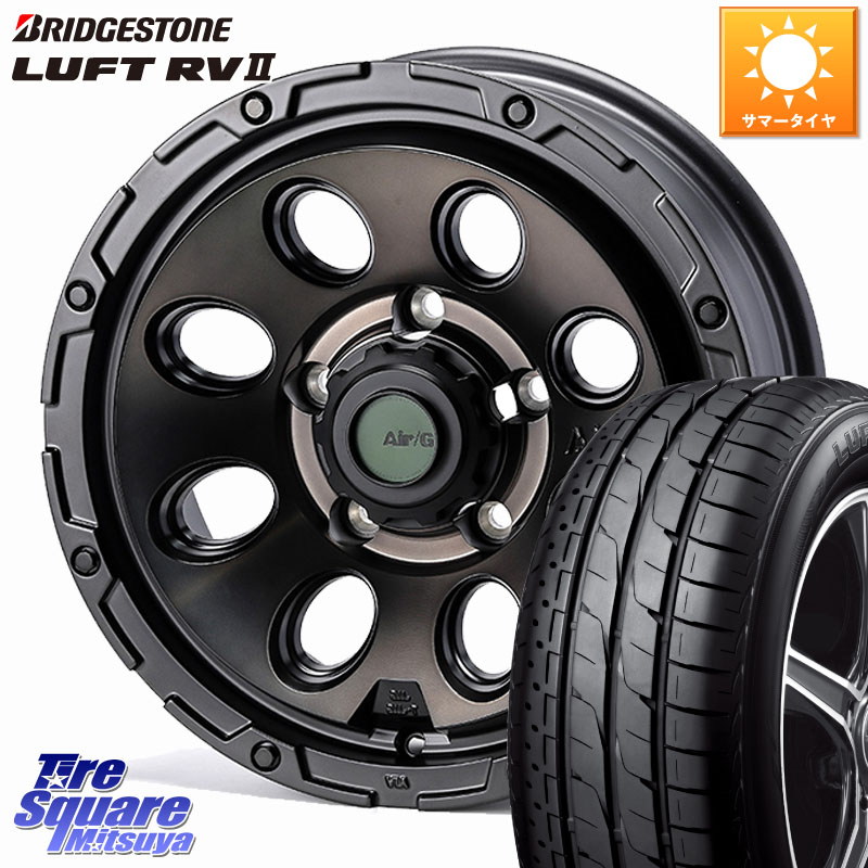 4X4エンジニアリング Air/G Massive ホイール 16インチ 16 X 6.0J +0 5穴 139.7 ブリヂストン LUFT RV2 ルフト サマータイヤ 215/65R16 ジムニー専用(要オーバーフェンダー等) ジムニ－シエラ・ノマド(カスタム) 115,365円