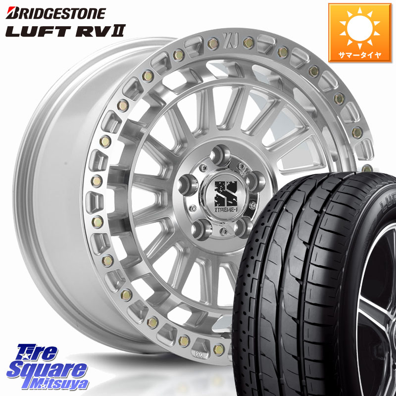 ブリヂストン LUFT RV2 ルフト サマータイヤ 225/55R18MLJ XJ08 XTREME-J ホイール 18インチ 18X8.0J 40 5穴 114.3 デリカD:5 エクストレイル X-TRAIL 日産 エクリプスクロス RVR アウトランダー|タイヤスクエアミツヤ