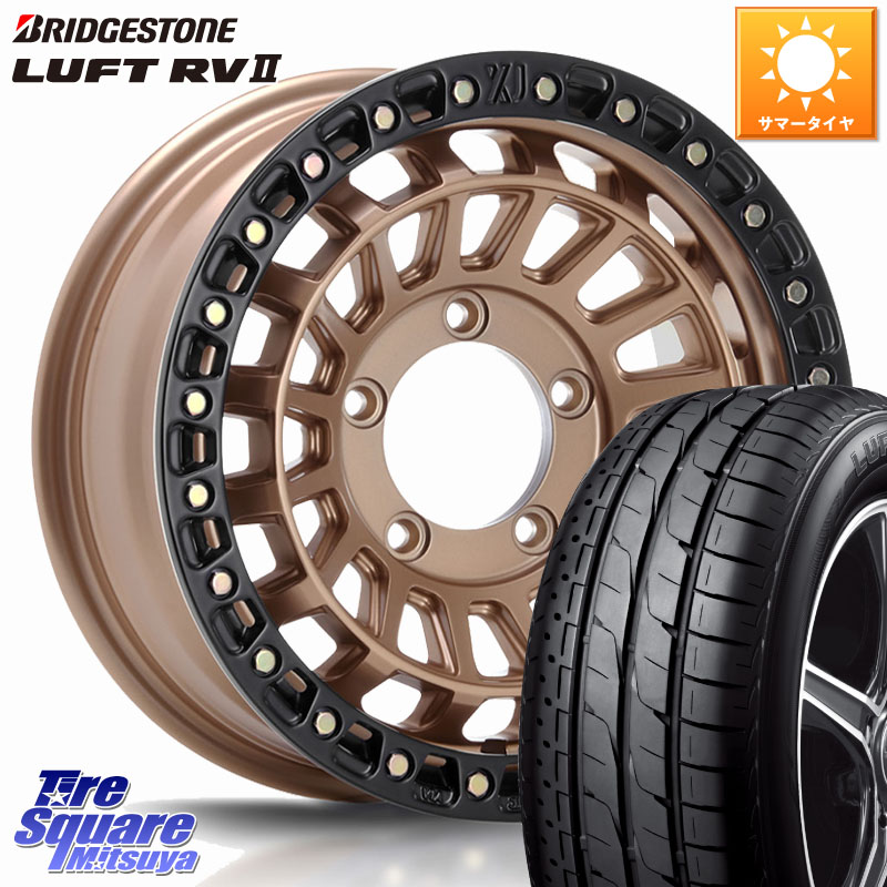 ブリヂストン LUFT RV2 ルフト サマータイヤ 215/65R16MLJ XJ08 XTREME-J ※インセット-5 ホイール 16インチ 16X6.0J 0 5穴 139.7 ジムニー専用(要オーバーフェンダー等) ジムニ&minus;シエラ/ノマド(カスタム) AZオフロード カスタムサイズ｜タイヤスクエアミツヤ