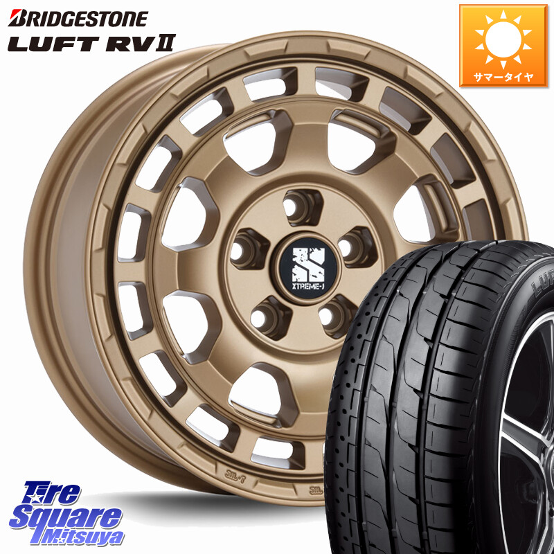 ブリヂストン LUFT RV2 ルフト サマータイヤ 215/60R16MLJ SAVANZA サバンザ XTREME-J ホイール 16インチ エクストリーム 16X7.0J 35 5穴 114.3 マークXジオ クラウンロイヤル クラウンハイブリッド クラウンハイブリッド 220・H20系 クラウン 220系｜タイヤスクエアミツヤ