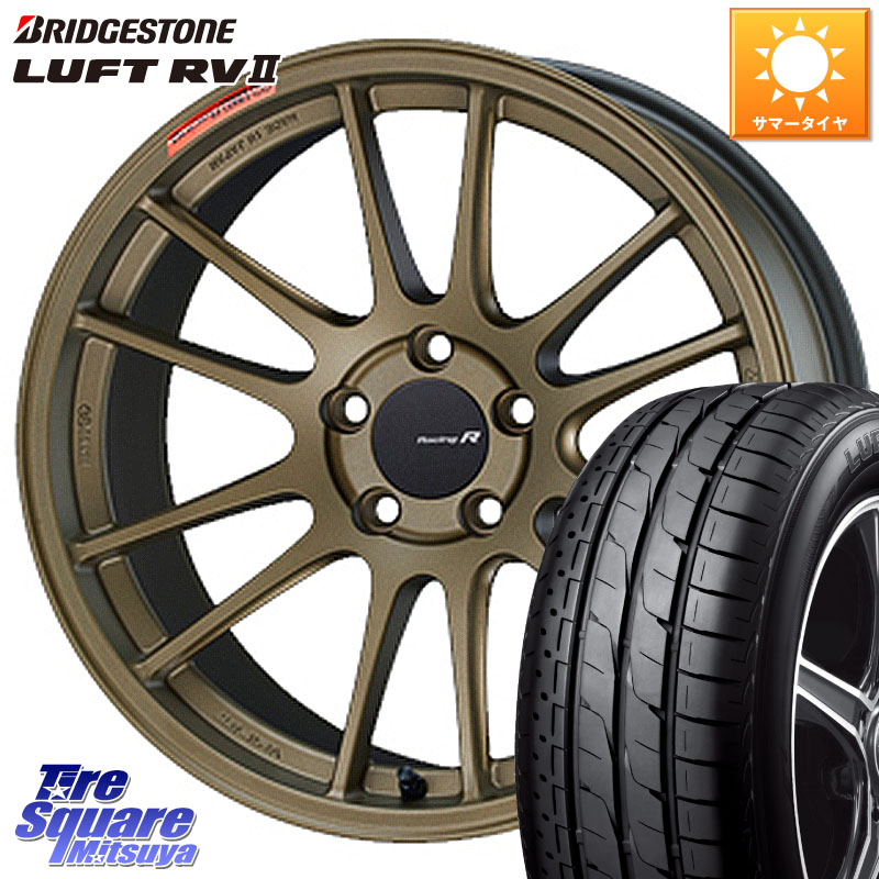 ENKEI エンケイ Racing Revolution GTC01RR ホイール 18 X 7.5J +45 5穴 114.3 ブリヂストン LUFT RV2 ルフト サマータイヤ 235/55R18 BT5レガシィアウトバック