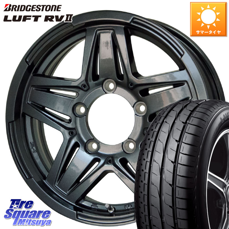 HotStuff マッドクロス JB-01 JB01 (GM) ホイール 16インチ 16 X 6.0J +0 5穴 139.7 ブリヂストン LUFT RV2 ルフト サマータイヤ 215/65R16 ジムニー専用(要オーバーフェンダー等) ジムニ－シエラ・ノマド(カスタム)