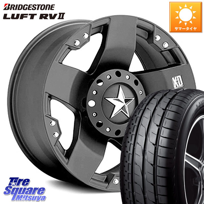 KMC XD775ROCKSTAR ホイール 17インチ ロックスター 17 X 8.0J(US) +35 5穴 114.3 ブリヂストン LUFT RV2 ルフト サマータイヤ 215/60R17