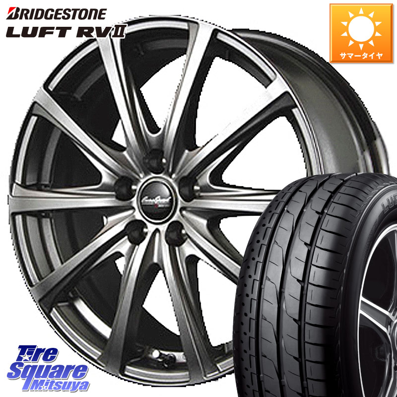 MANARAY ユーロスピード V25 平座仕様(トヨタ車専用) 15インチ MID EuroSpeed 15 X 6.0J +51 5穴 114.3 ブリヂストン LUFT RV2 ルフト サマータイヤ 205/65R15 80系ノア ヴォクシー 57,717円