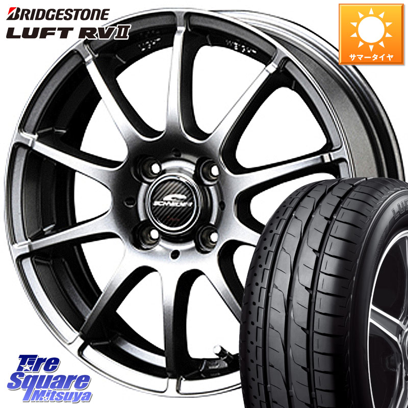 MANARAY MID SCHNEIDER StaG スタッグ ホイール 16インチ 16 X 6.0J +43 4穴 100 ブリヂストン LUFT RV2 ルフト サマータイヤ 215/65R16