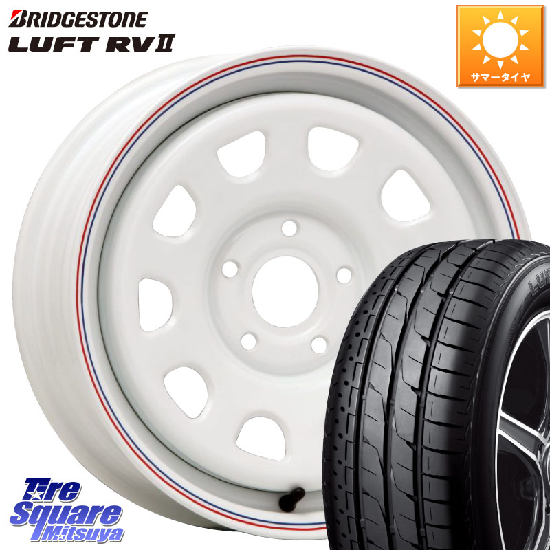 ブリヂストン LUFT RV2 ルフト サマータイヤ 195/65R15MLJ デイトナ SS DAYTONA ホイール 15インチ カングー 15X6.0J(RENAUT KANGOO KW) 30 5穴 108 ルノー カングー2 KW系 ルノー カングービボップ KW系｜タイヤスクエアミツヤ