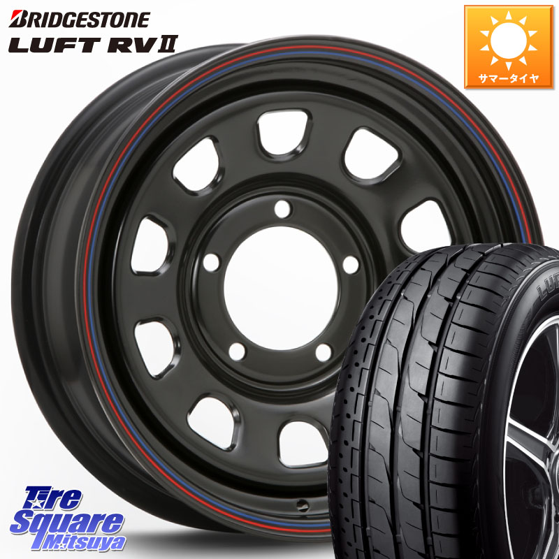 ブリヂストン LUFT RV2 ルフト サマータイヤ 215/65R16MLJ デイトナ SS DAYTONA ホイール 16インチ 16X5.5J 20 5穴 139.7 ジムニー専用(要オーバーフェンダー等) AZオフロード カスタムサイズ｜タイヤスクエアミツヤ